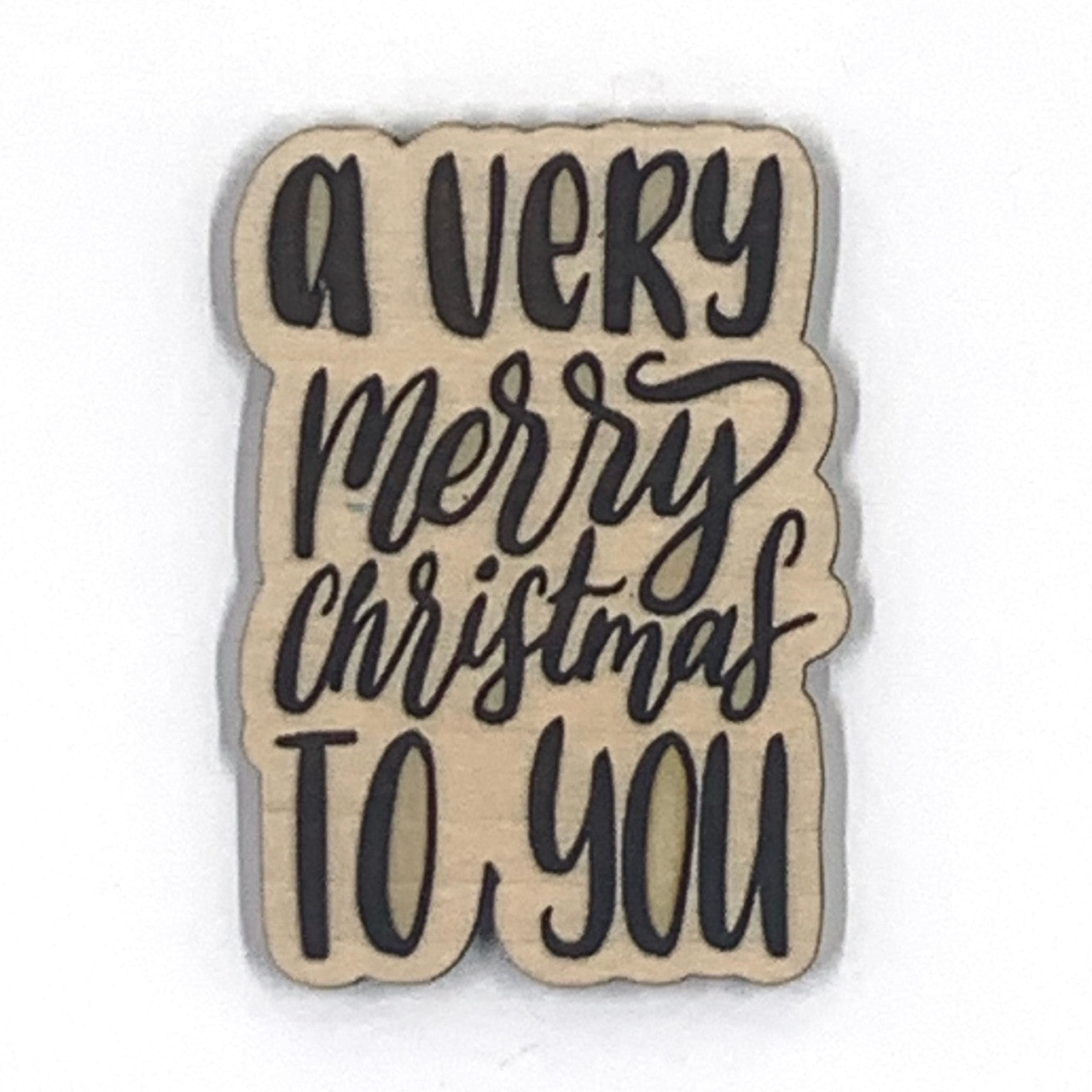 Een heel vrolijk kerstfeest voor u Houten versiering